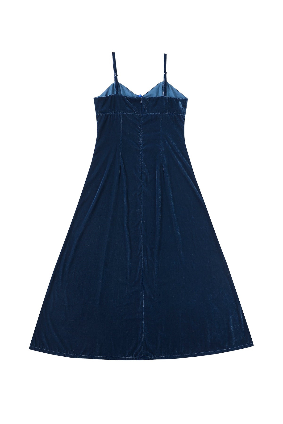 1st Place Velvet Cami Dress Blue