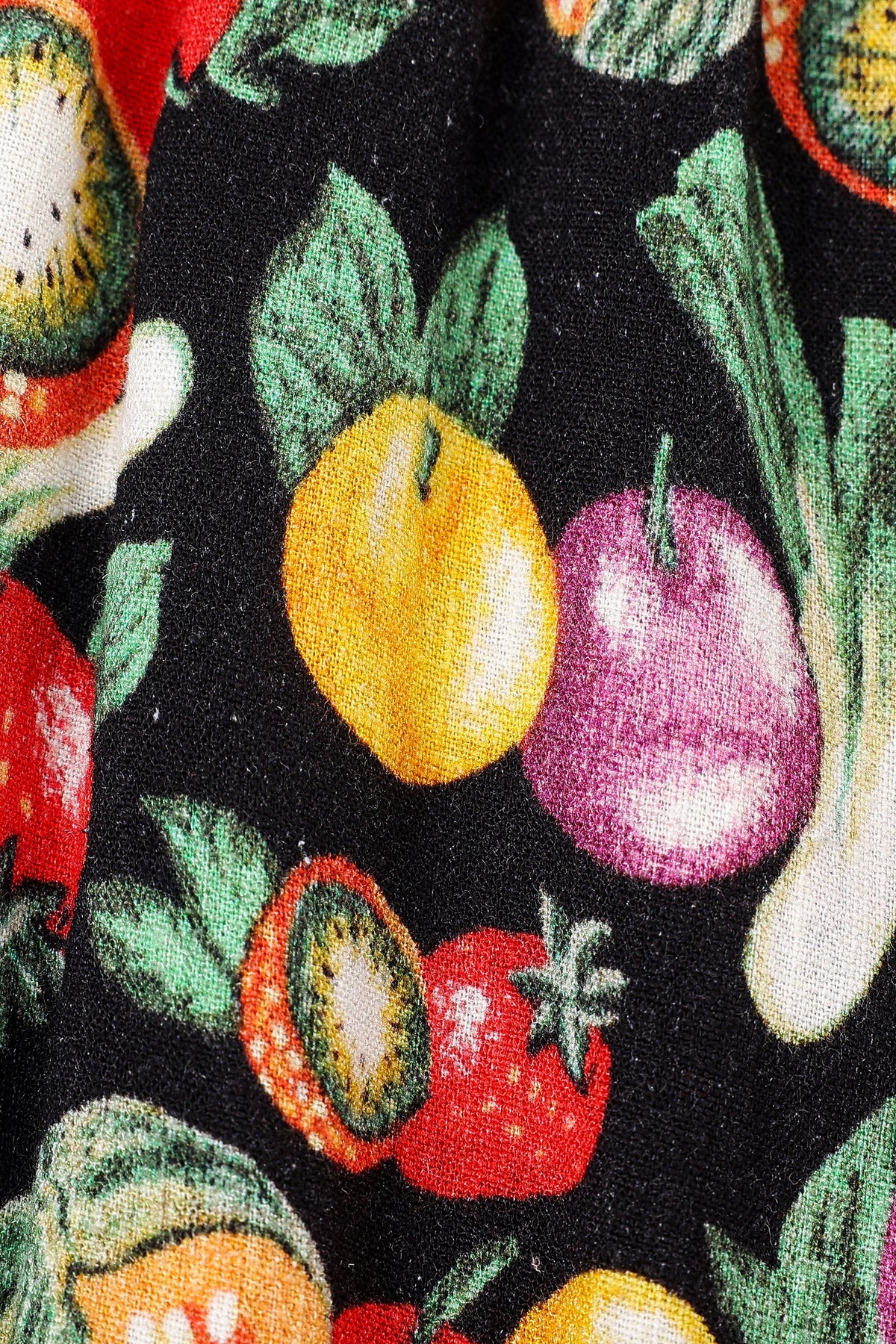 Toddler Soft Linen Long Bloomers Vegetable Medley