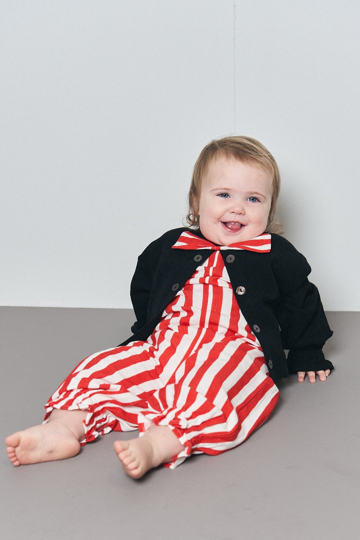 Kid's Thick Linen Clown Jumpsuit