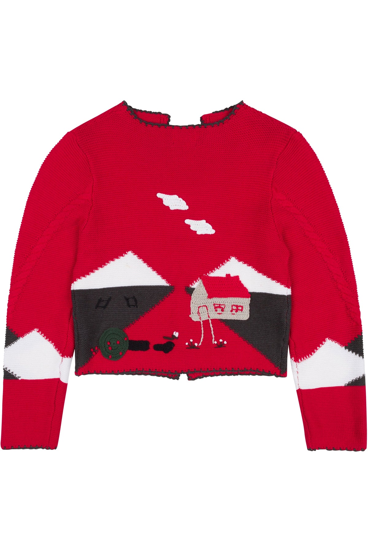 "THE ACCIDENT" Red Cardigan