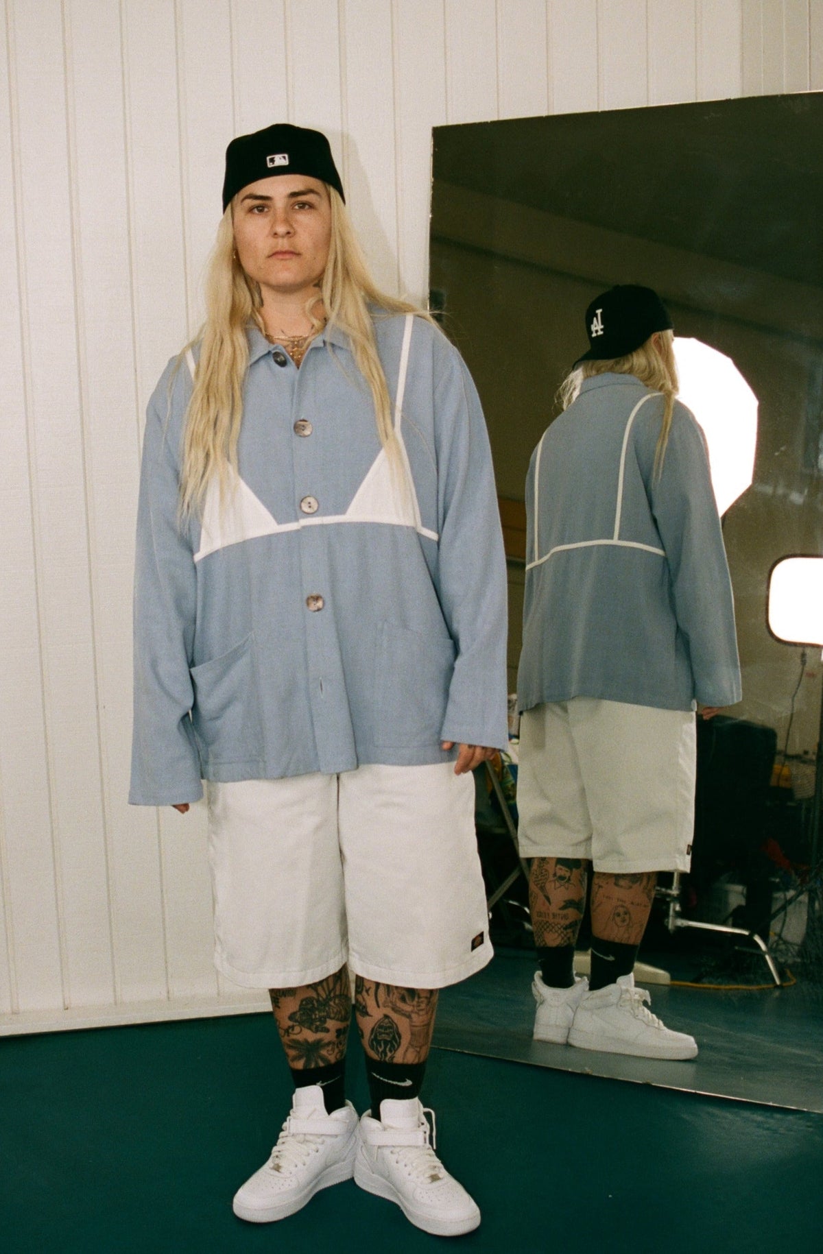 Unisex Bikini Bod Thick Linen Chore Jacket