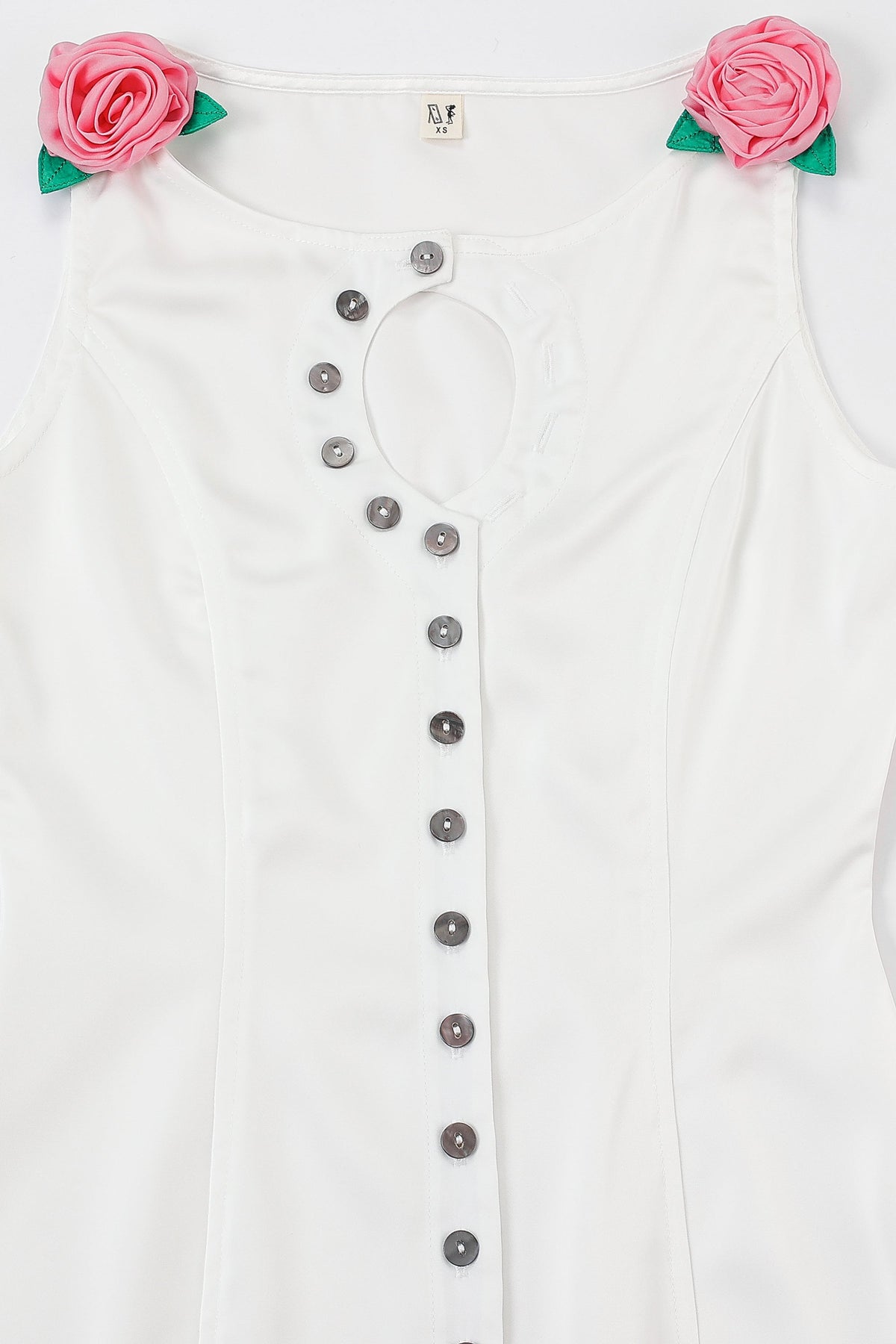 5 left - Frosted Cake Unbuttoned Mini Dress
