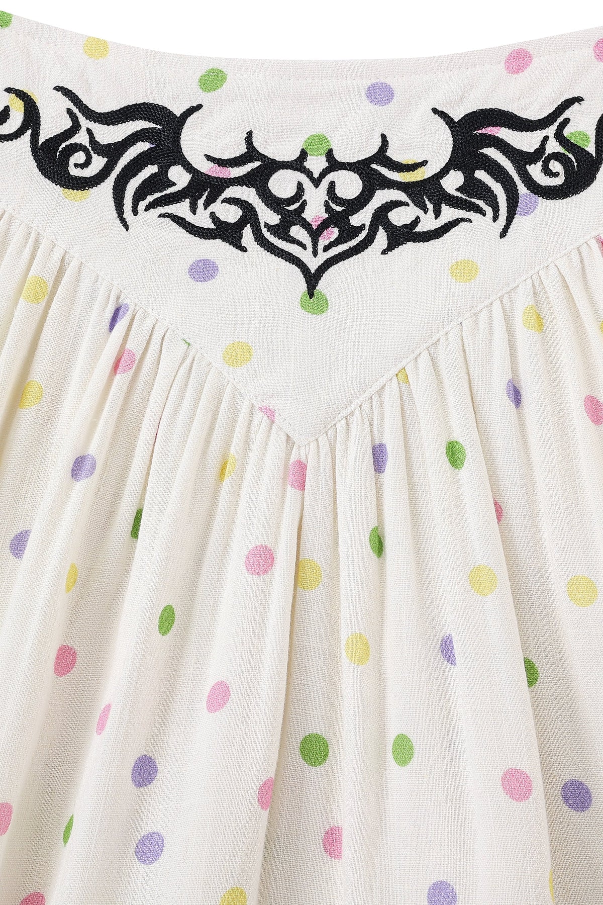Tramp Stamp Mini Park Skirt Soft Linen Funfetti
