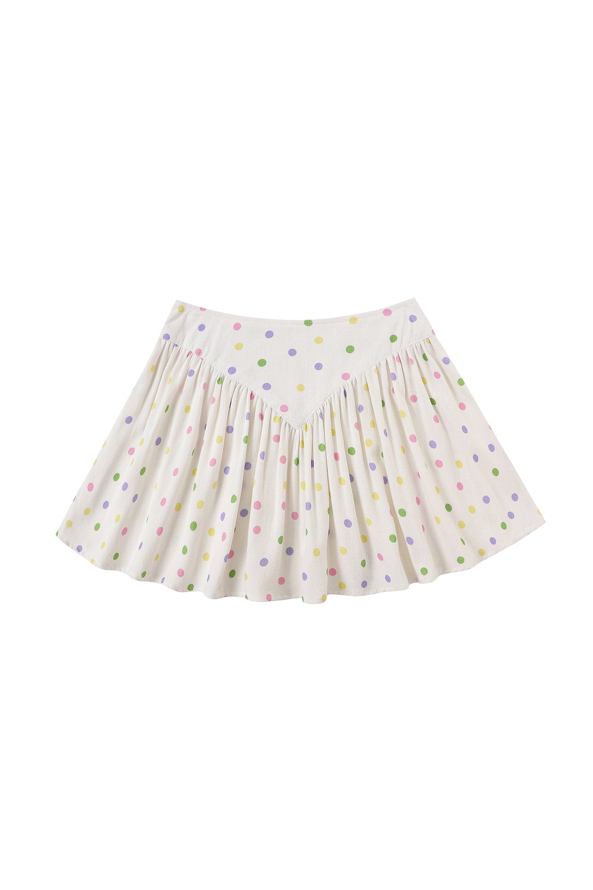 Tramp Stamp Mini Park Skirt Soft Linen Funfetti