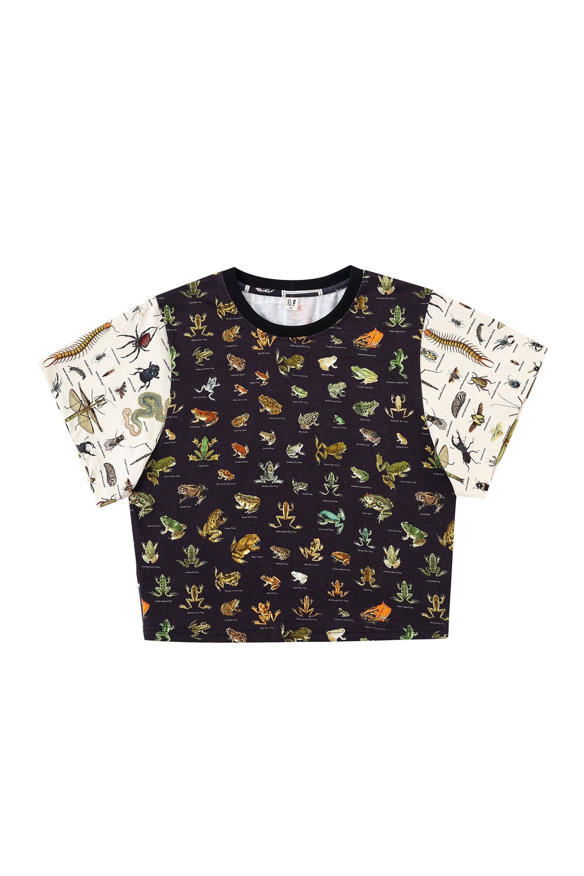 Frog/Bug/Fish Patchwork Cotton Tommy Tee