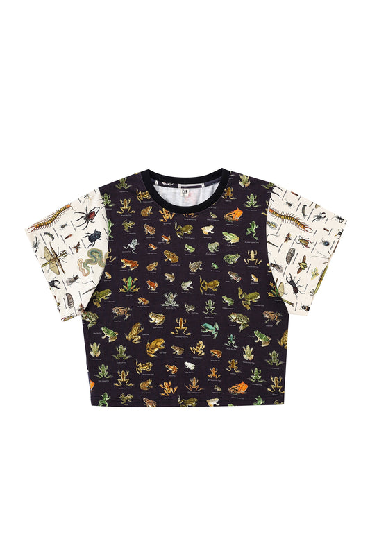 Frog/Bug/Fish Patchwork Cotton Tommy Tee