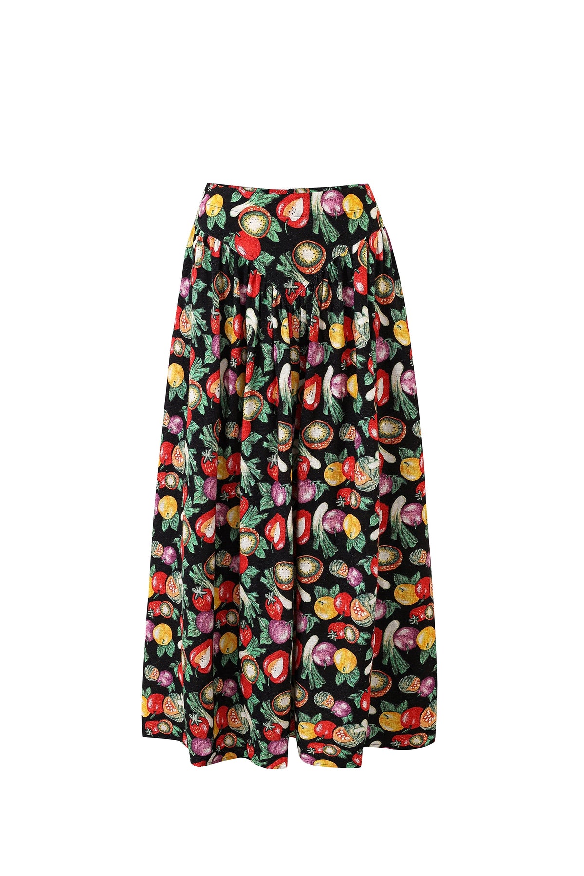 Park Skirt Soft Linen Vegetable Medley