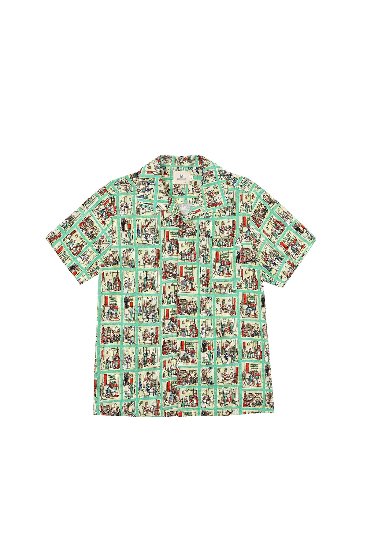 Unisex Linen Bowling Shirt Sex House