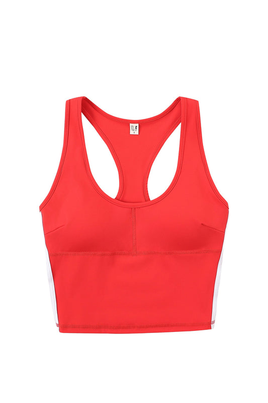 1 left - Scoop Yoga Top Red Sporty
