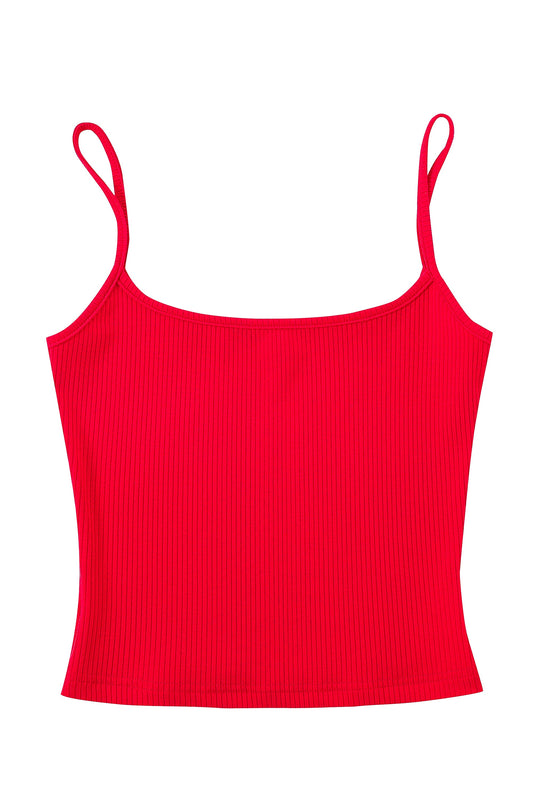 Tencel Rib Cami Maraschino