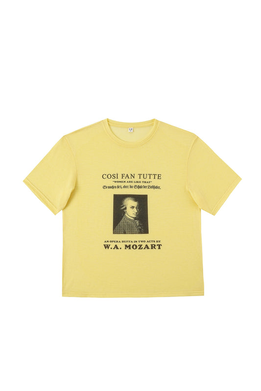 Unisex Mozart Wool Blend Tee Yellow