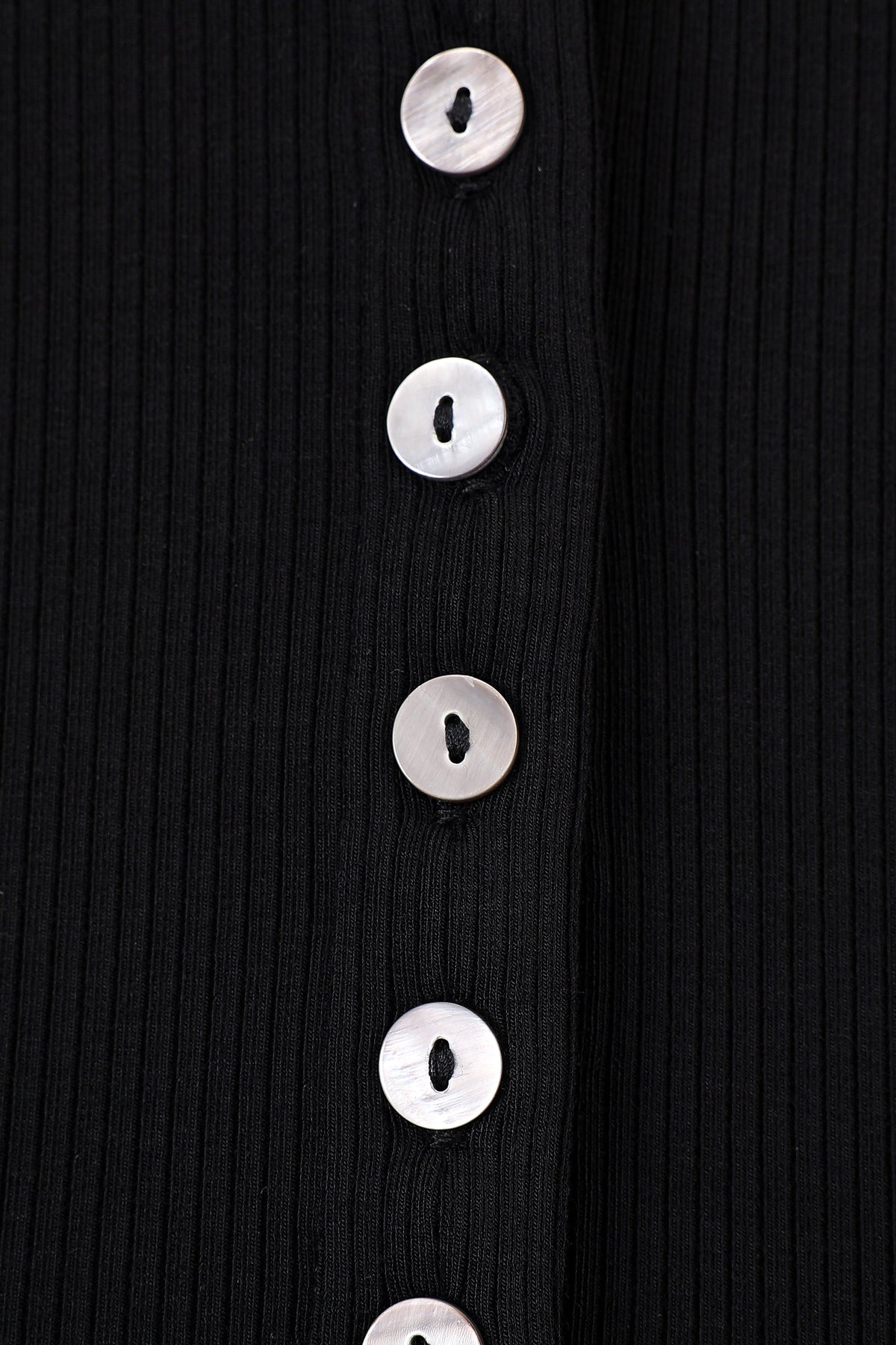 Unbuttoned Tencel Rib Tank Top Black