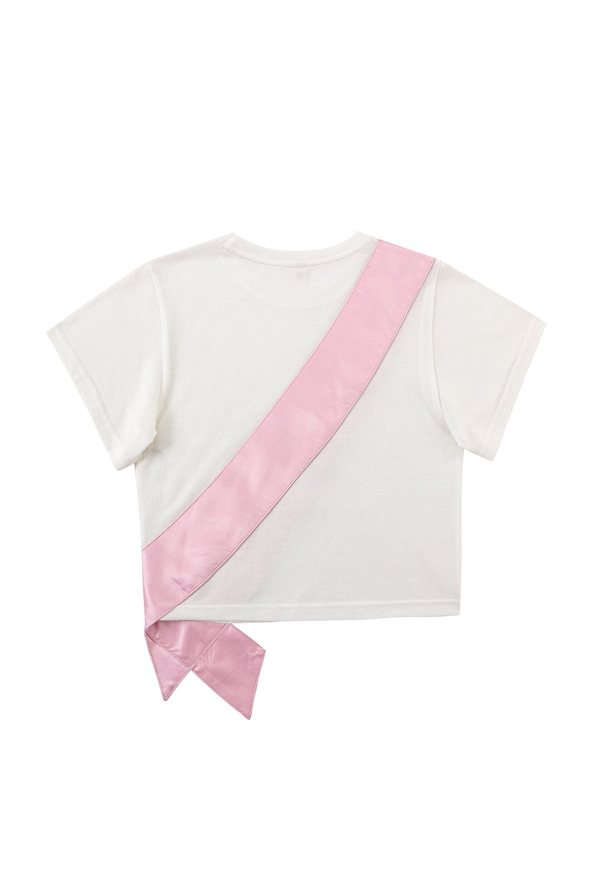 Winner's Sash Wool Blend Tee White / Pink
