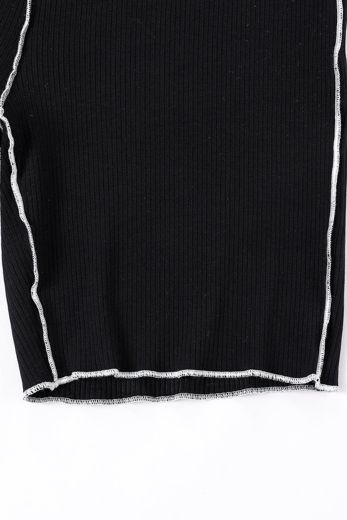 Tencel Rib Lounge Bike Shorts Black