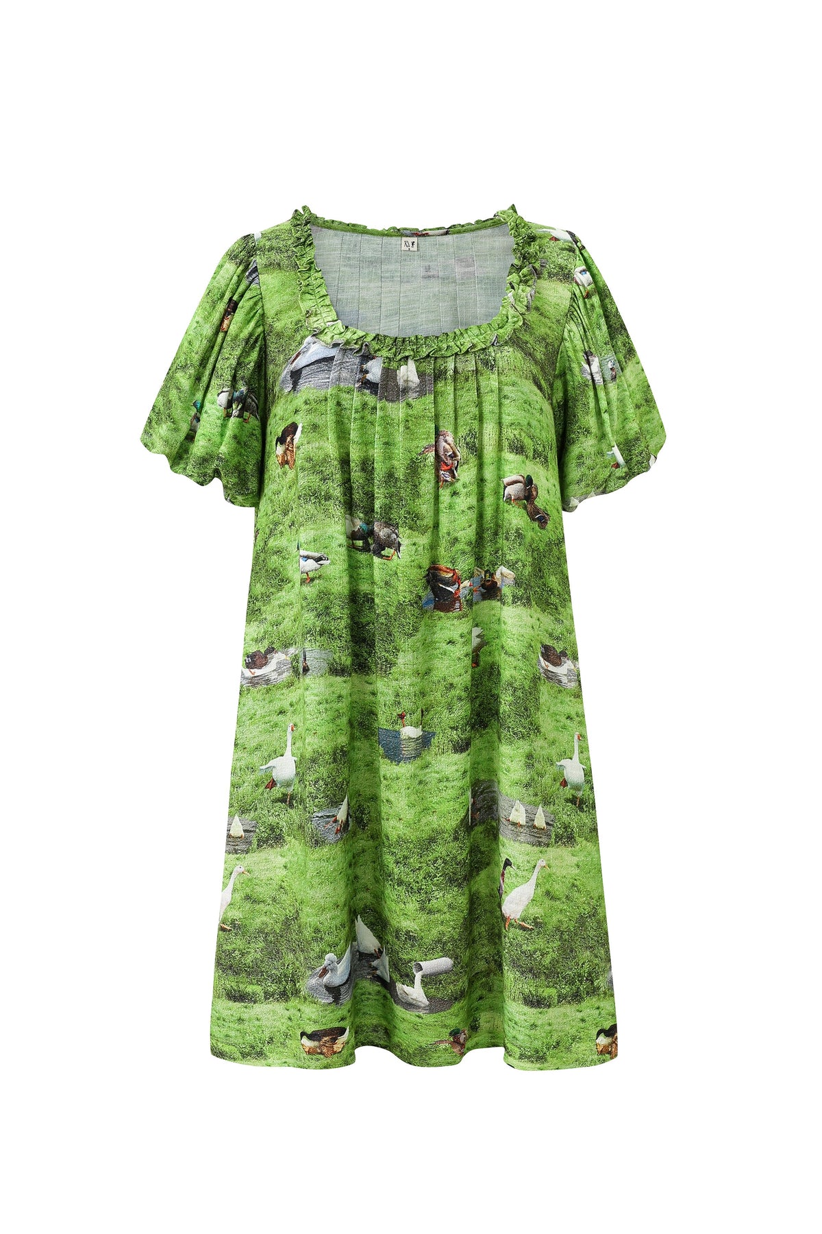 Soft Linen Babydoll Mini Dress Worst Ducks