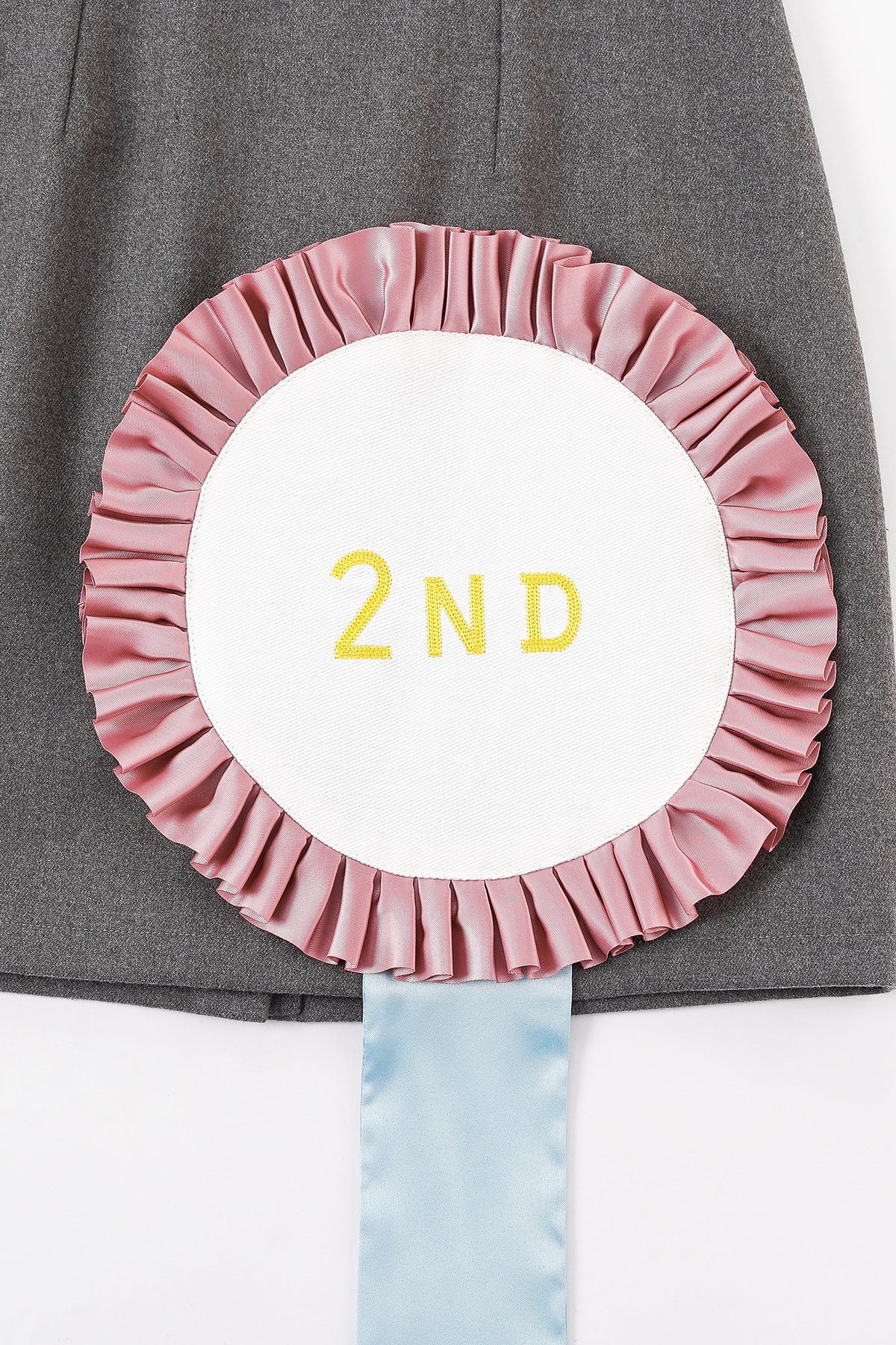 2nd Place Ribbon Gray Mini Skirt