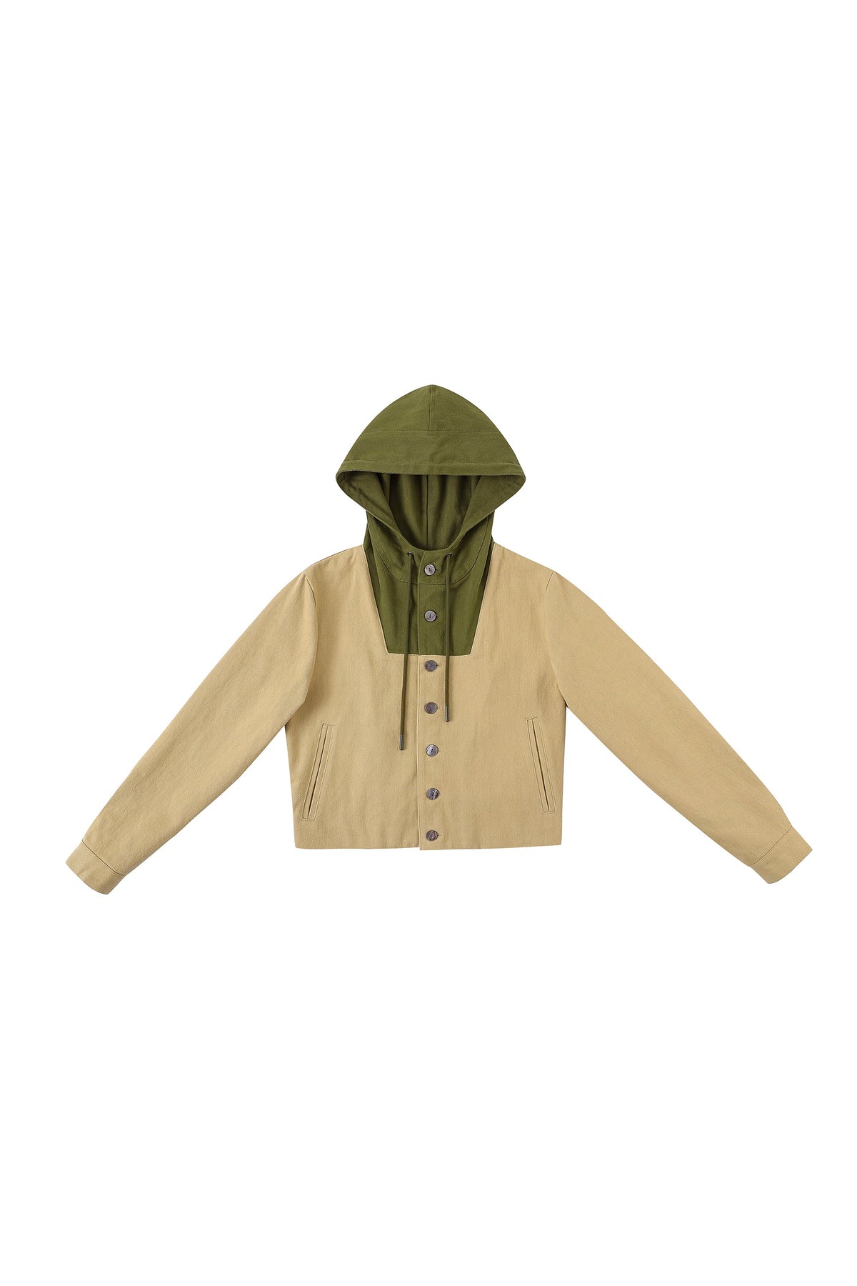 Hooded Canvas Jacket Khaki / Moss