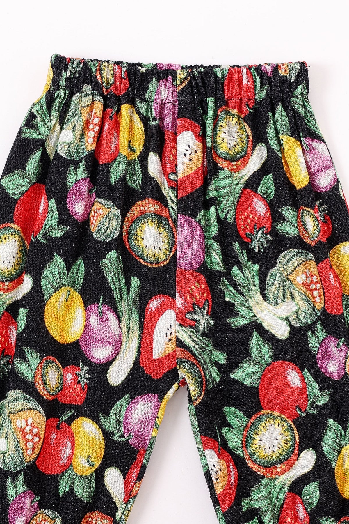 Toddler Soft Linen Long Bloomers Vegetable Medley