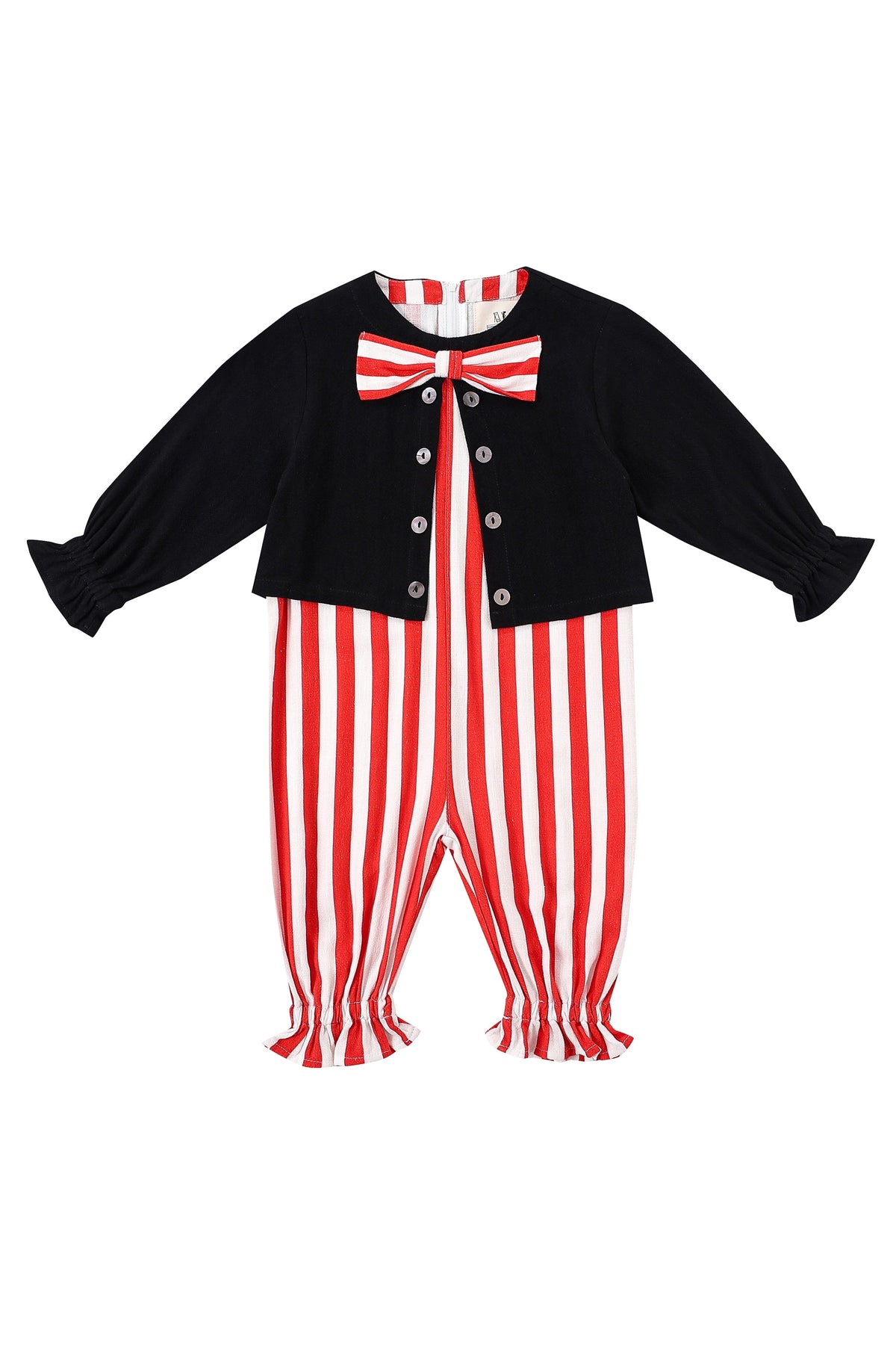 Kid's Thick Linen Clown Jumpsuit