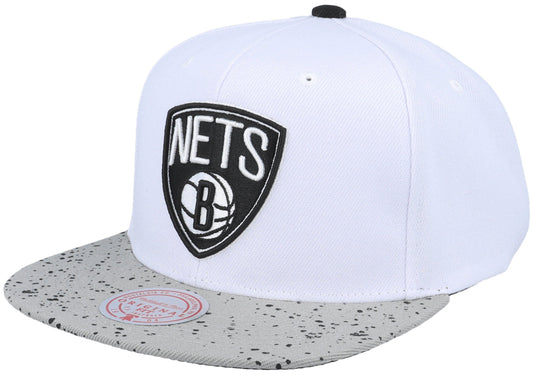 Men's Brooklyn Nets NBA Cement Top Mitchell & Ness Snapback Hat