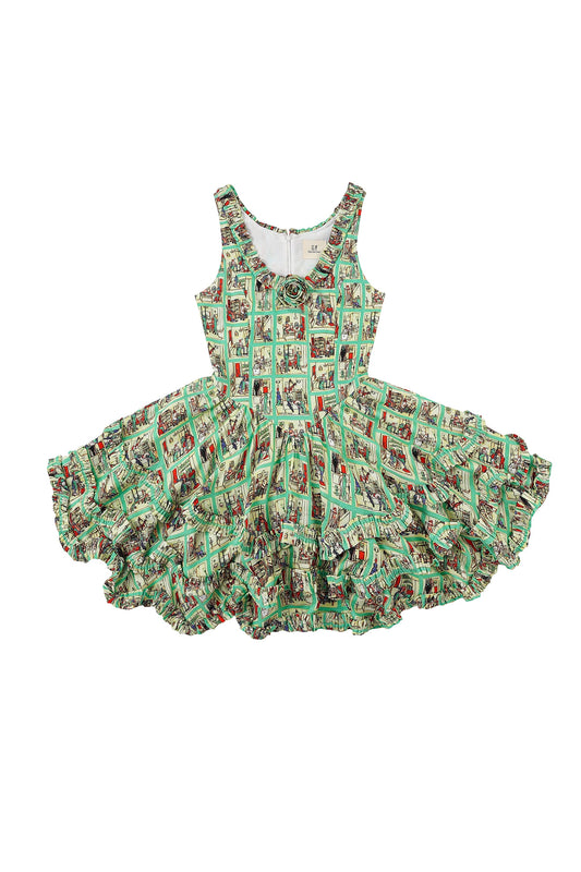 Soft Linen Tiered Ruffle Mini Cake Dress Sex House