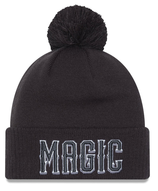 Men's Orlando Magic New Era 2022/23 City Edition Alternate Official Cuffed Pom Knit Hat