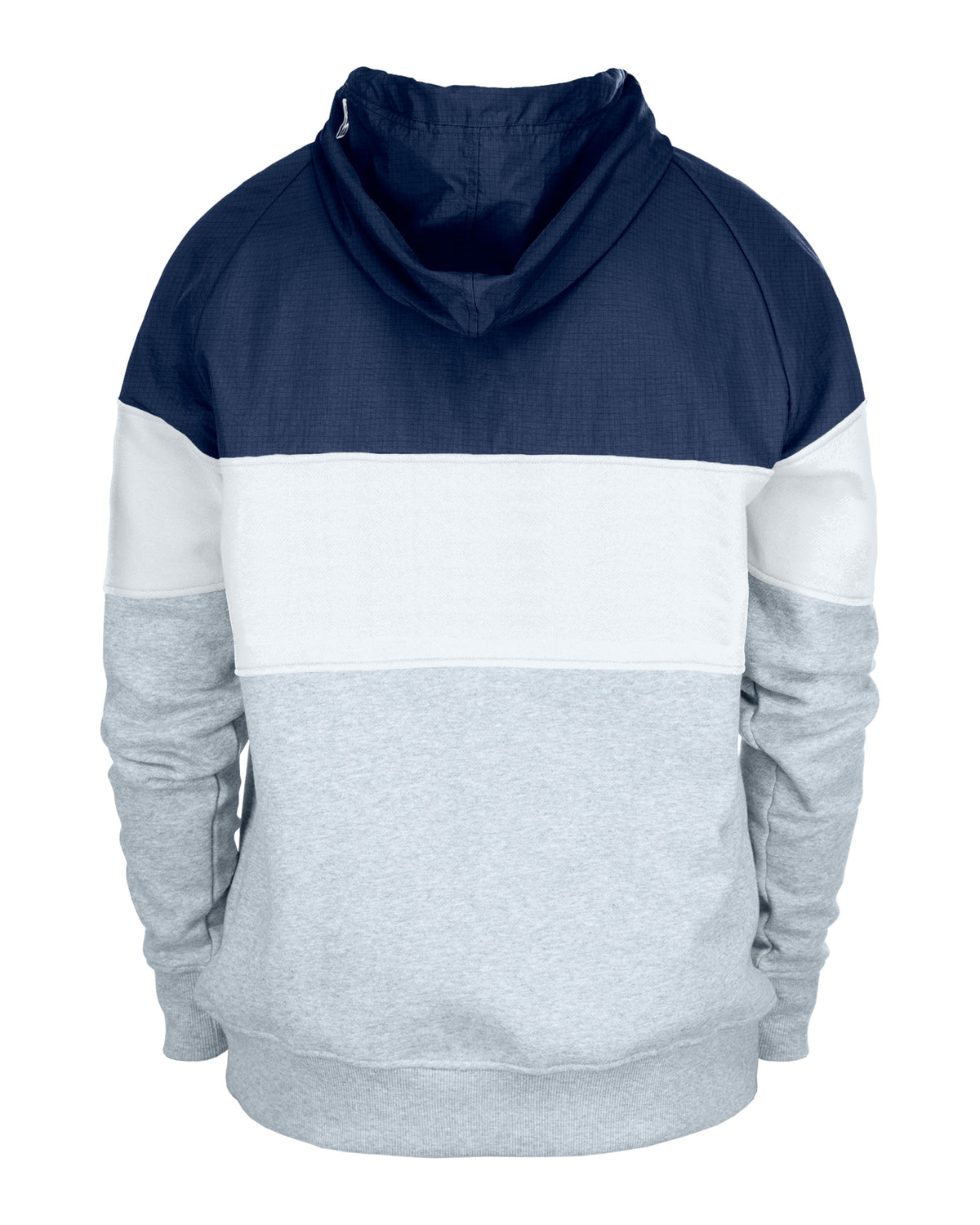 Mens Chicago Bears New Era White/Navy/Gray Half Zip Hoodie