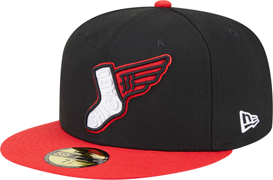 Chicago White Sox New Era 2025 City Connect Alternate 59FIFTY Fitted Hat - Black/Red