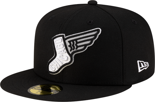 Chicago White Sox New Era 2025 City Connect Team Color 59FIFTY Fitted Hat -Black