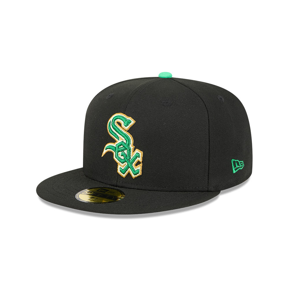 Men's Chicago White Sox New Era Black 2026 St. Patrick's Day Authentic Collection On-Field 59FIFTY Fitted Hat