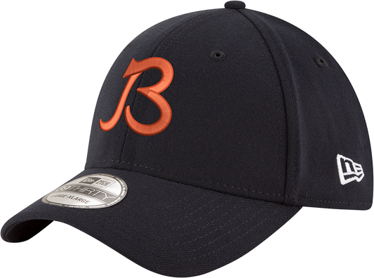 Chicago Bears New Era B Navy Shield 39THIRTY Flex Hat