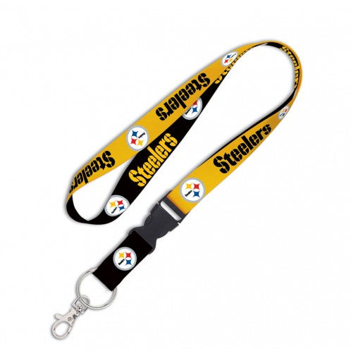 Pittsburgh Steelers 1" Lanyard with Detachable Buckle By Wincraft