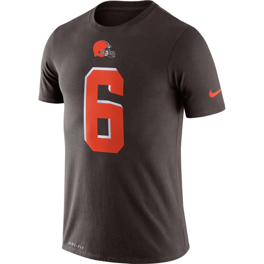 Men's Cleveland Browns Baker mayfield Nike Brown Player Pride Name & Number Performance T-Shirt