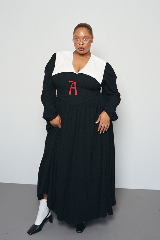 Scarlet Letter Soft Linen Maxi Dress