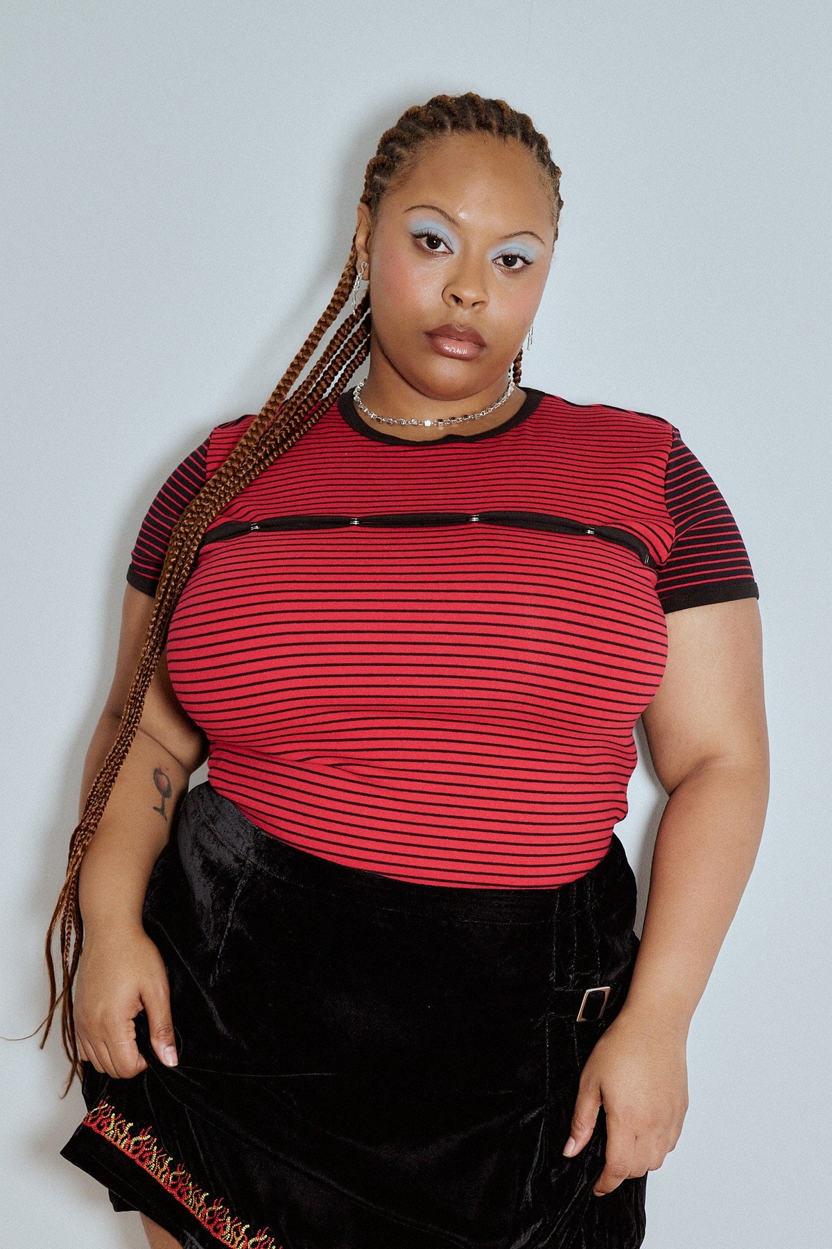 Calvin Snap Tee Blood Stripe