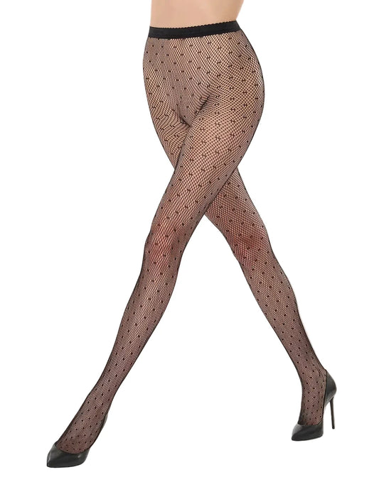 Dotted Net Tights 19488
