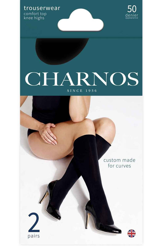 50 Denier Comfort Top Knee Highs 2PP CFAF