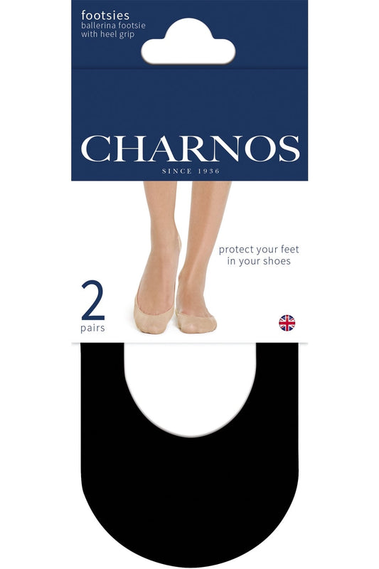 Ballerina Footsie With Heel Grip 2 Pair Pack CIAK