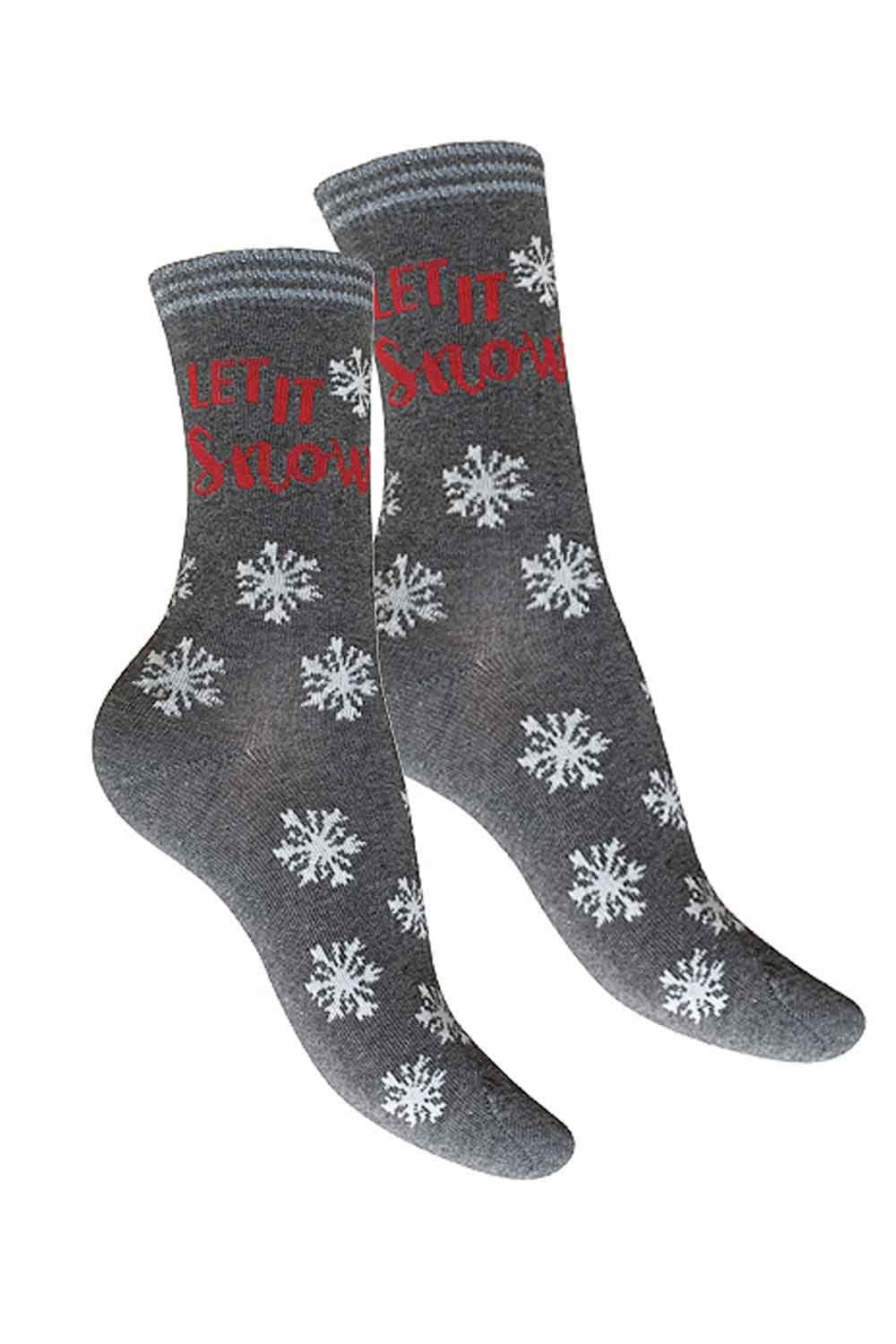 Let It Snow Christmas Socks CGCC