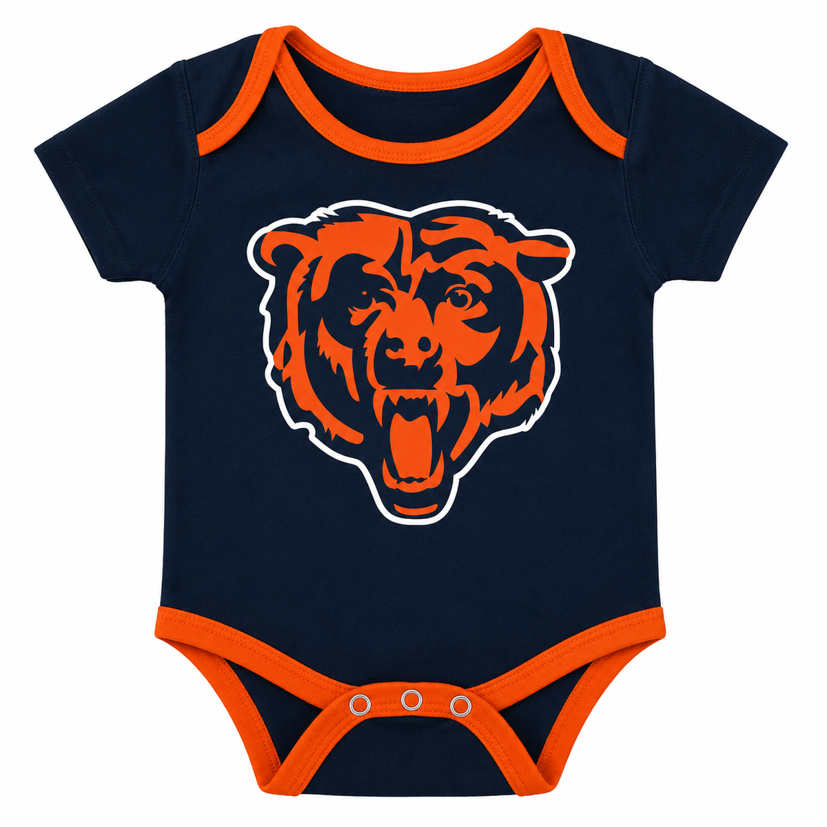 Newborn/Infant Chicago Bears Champ 3-Piece Short Sleeve Creeper Set