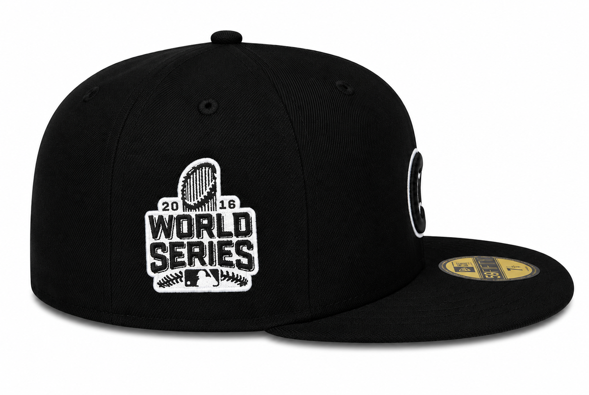 Men's Chicago Cubs New Era 2016 World Series Black 59FIFTY Fitted Hat