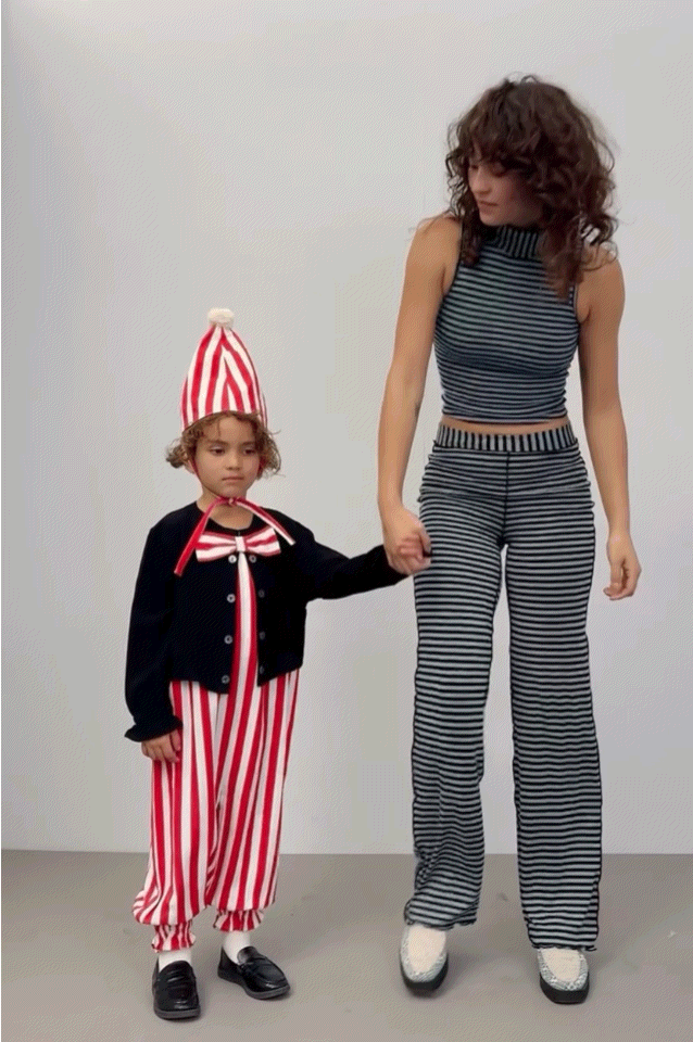 Kid's Thick Linen Clown Jumpsuit