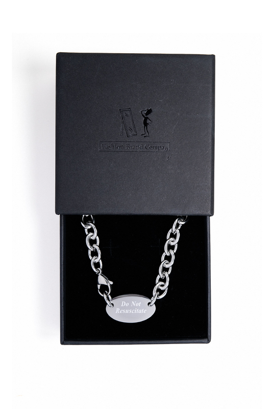 Do Not Resuscitate Stainless Steel Necklace
