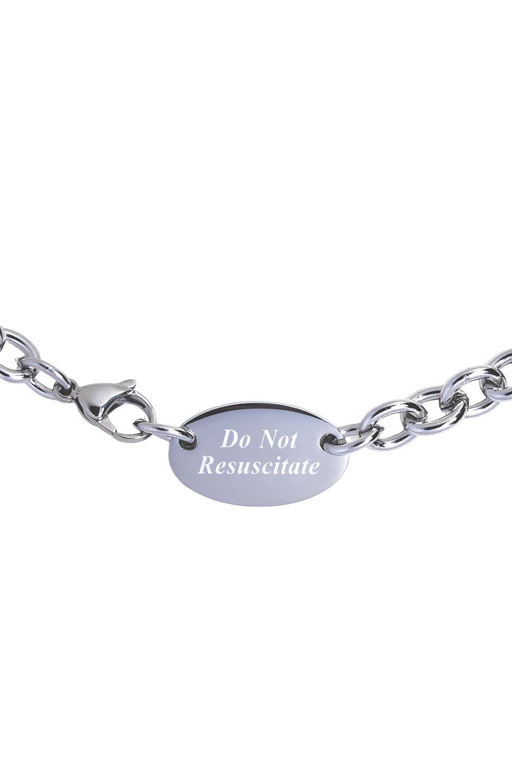 Do Not Resuscitate Stainless Steel Necklace