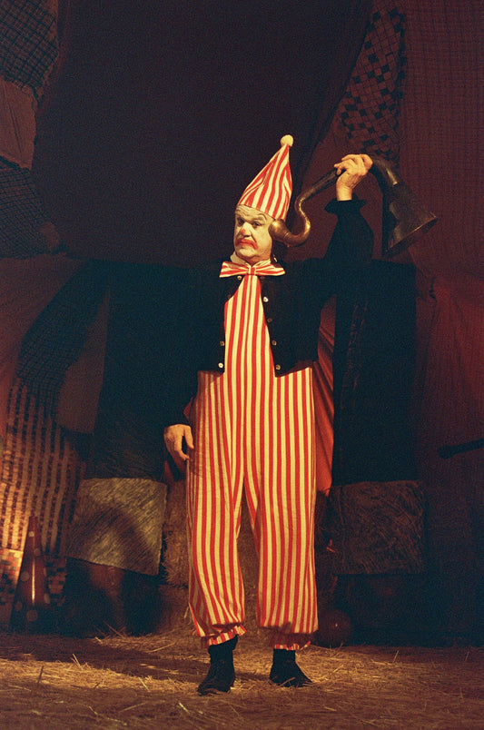 Unisex Clown Jumpsuit Thick Linen
