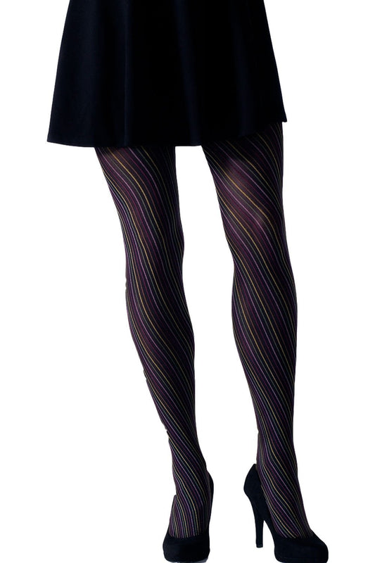 Multi-Coloured Spiral Tights 1814