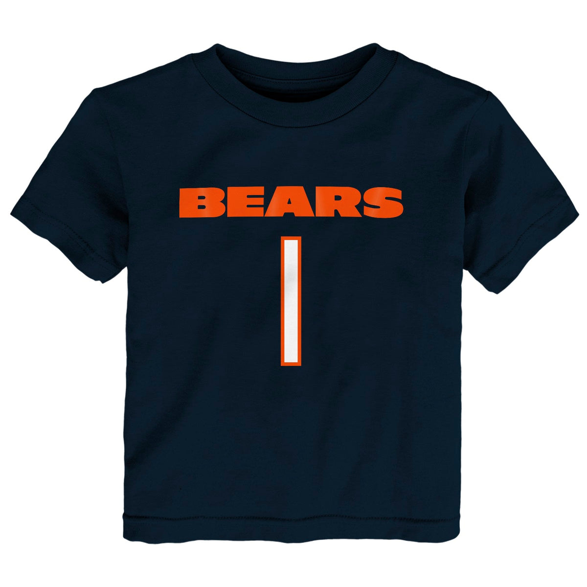 Infant Justin Fields Chicago Bears Navy Mainliner Name And Number Shirt