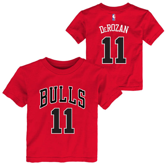 Toddler Demar Derozan Red Chicago Bulls Name & Number T-Shirt