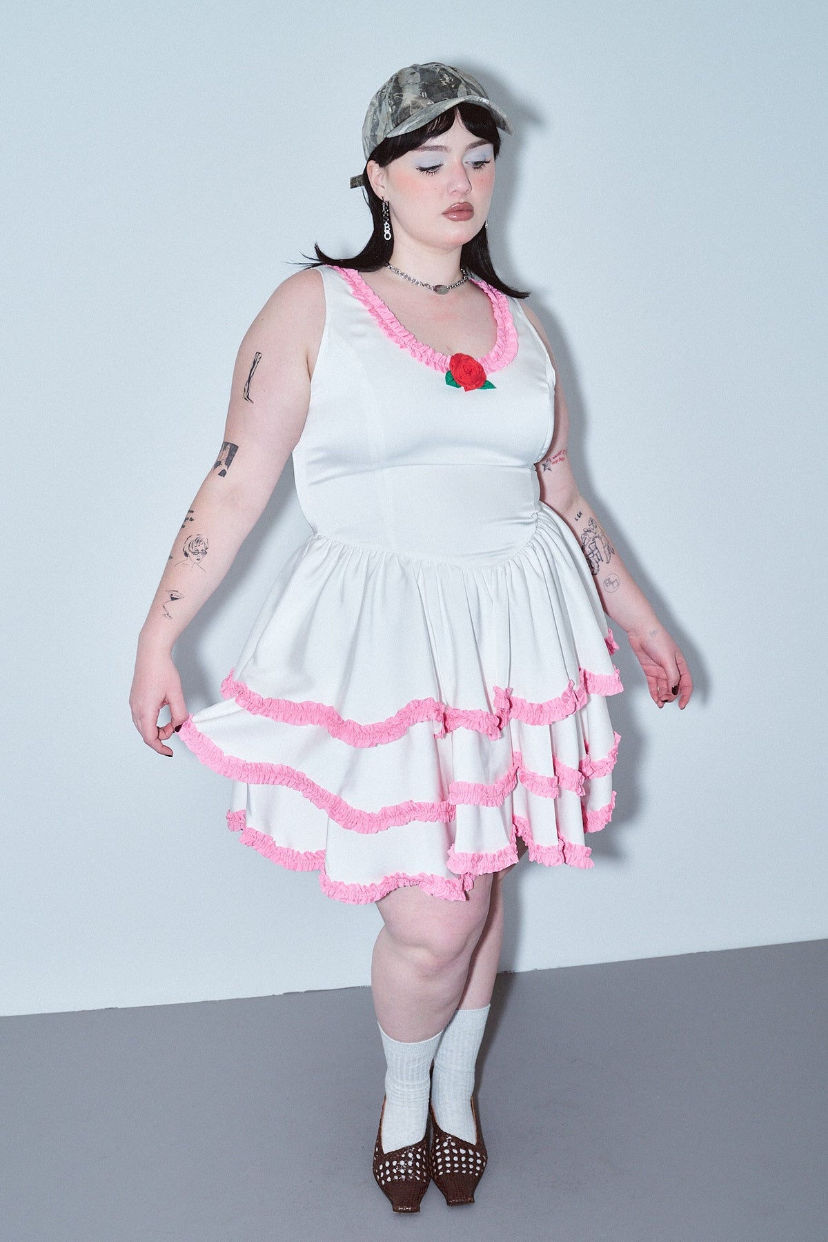 Frosted Cake Layered Mini Dress