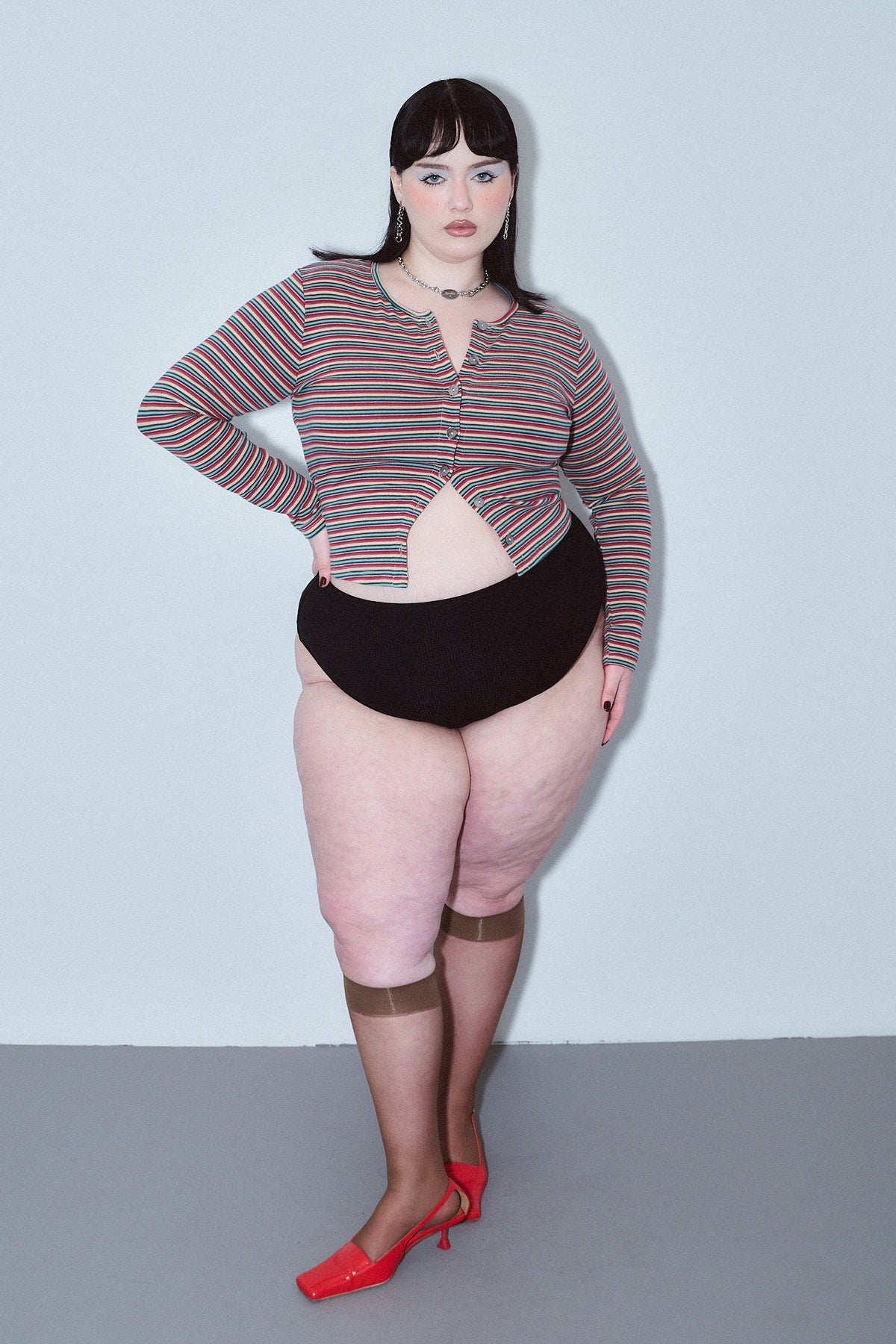 High Waist Underwear Tencel Rib Black